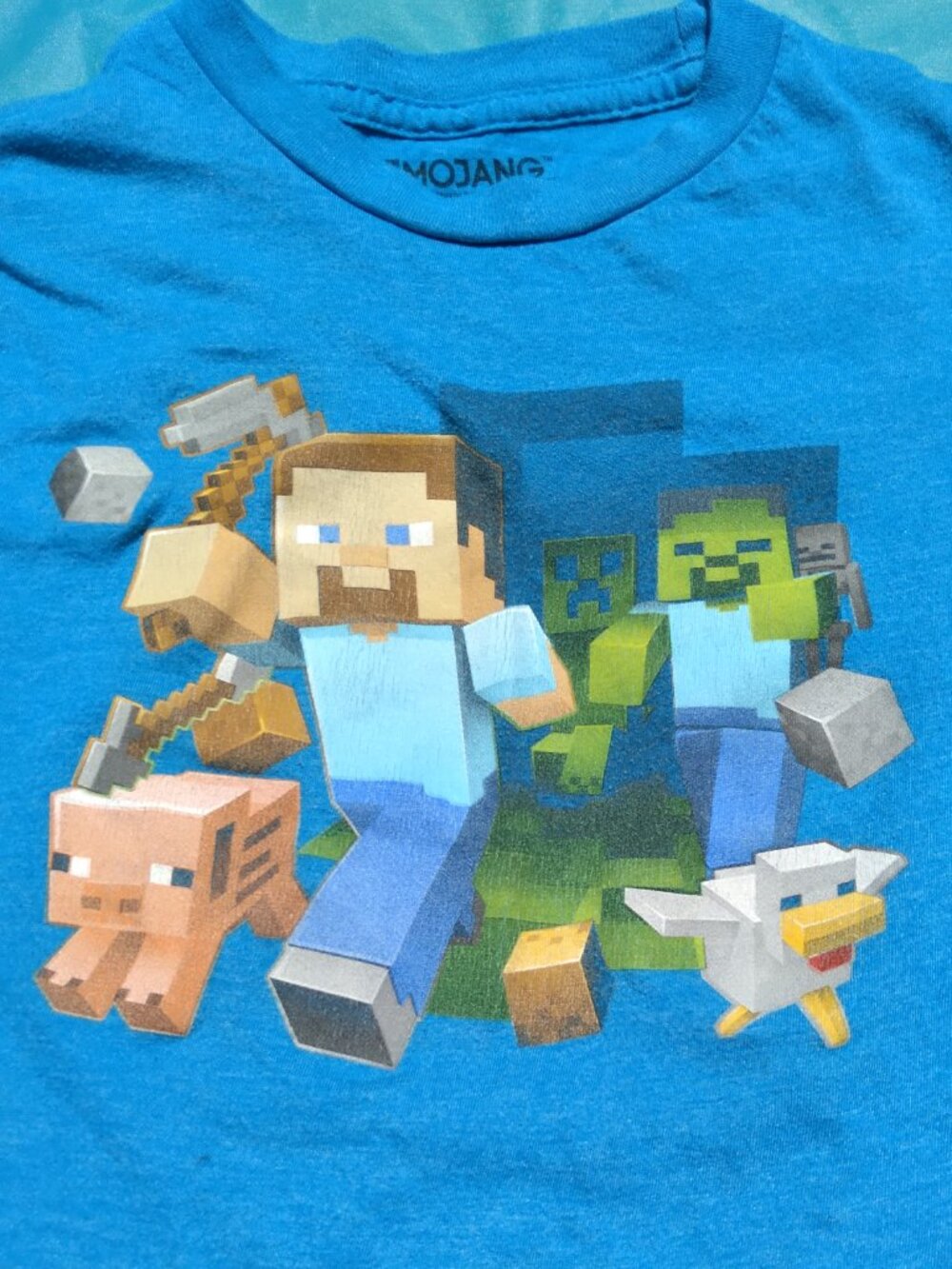 Minecraft character shirt boys Sm